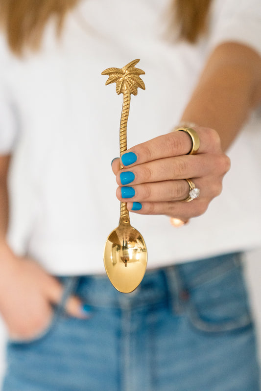 Brass Palm Spoon